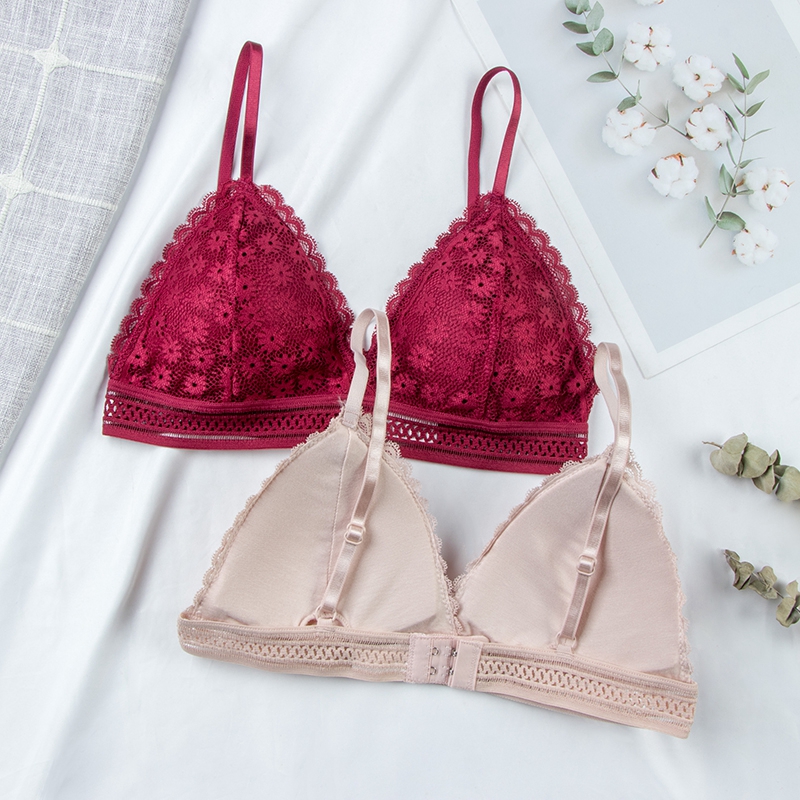Full Coverage Bra - Sexy Floral Lace Bra Top For