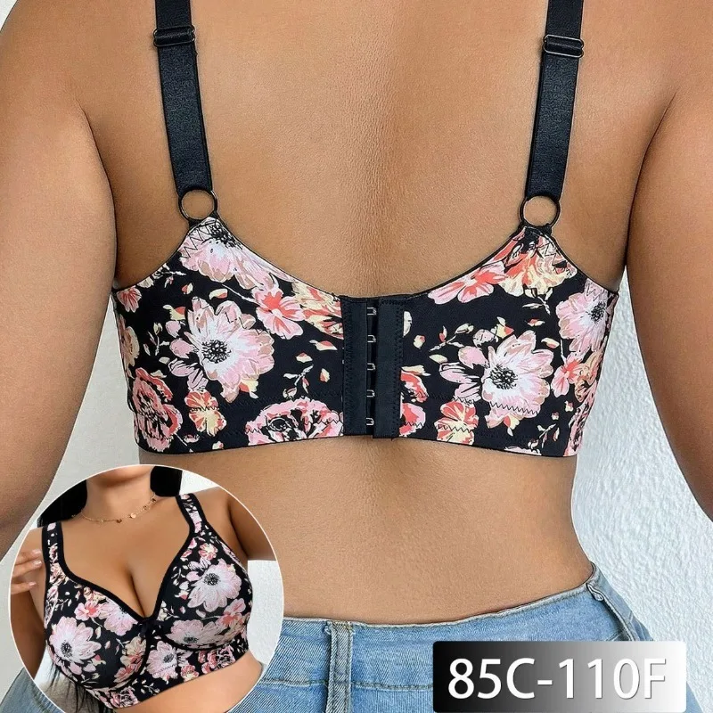 Plus Size Women Bra Lace Push  - đánh giá và giá Full Coverage Bra