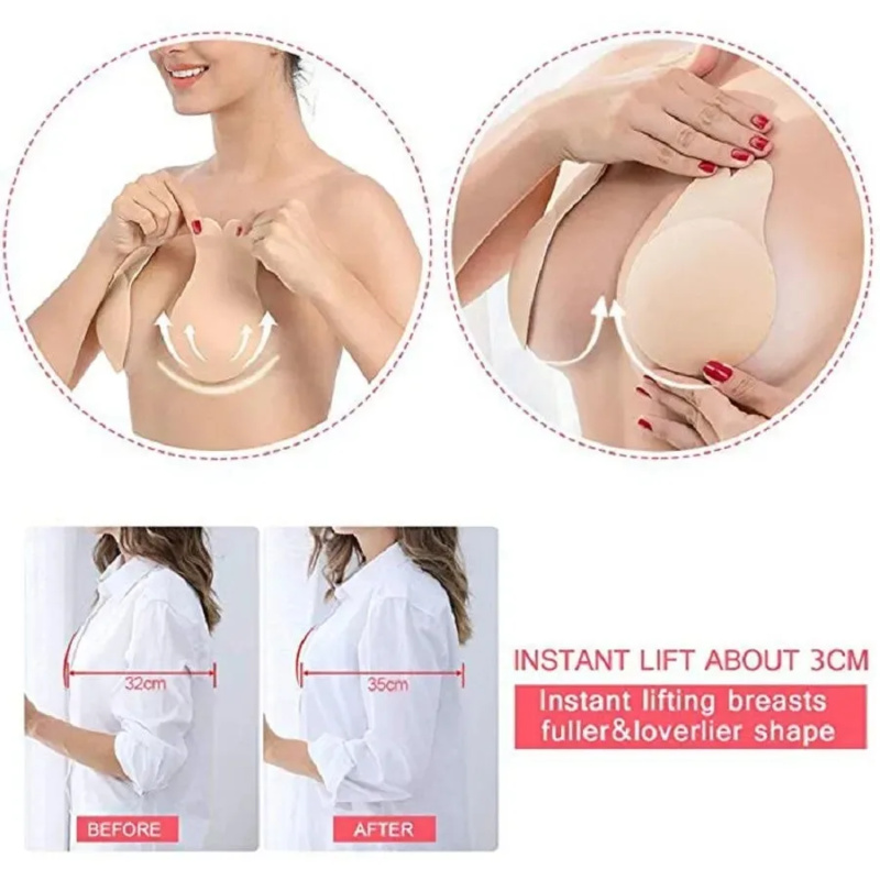 Women push up bras self adhesi - đánh giá và giá Strapless Bra Adhesive